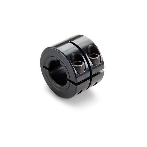 Ruland Keyed Shaft Collar, 1pc Double Wide, Bore 1.0000", Steel, OD 1 3